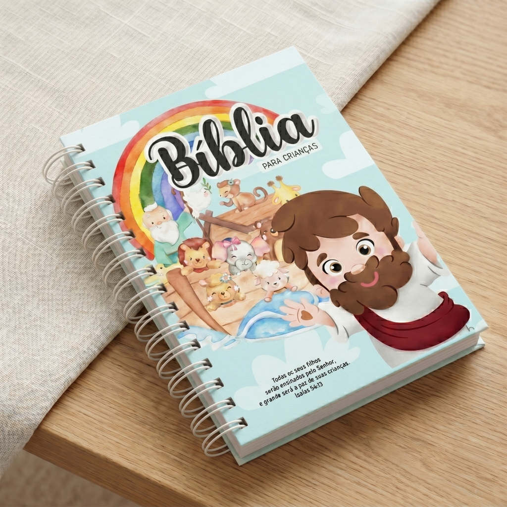 Bible Enfant Personnalisée | Vieux & Nouveau Testament 📖✨ — À partir de 6 ans - couverture blue