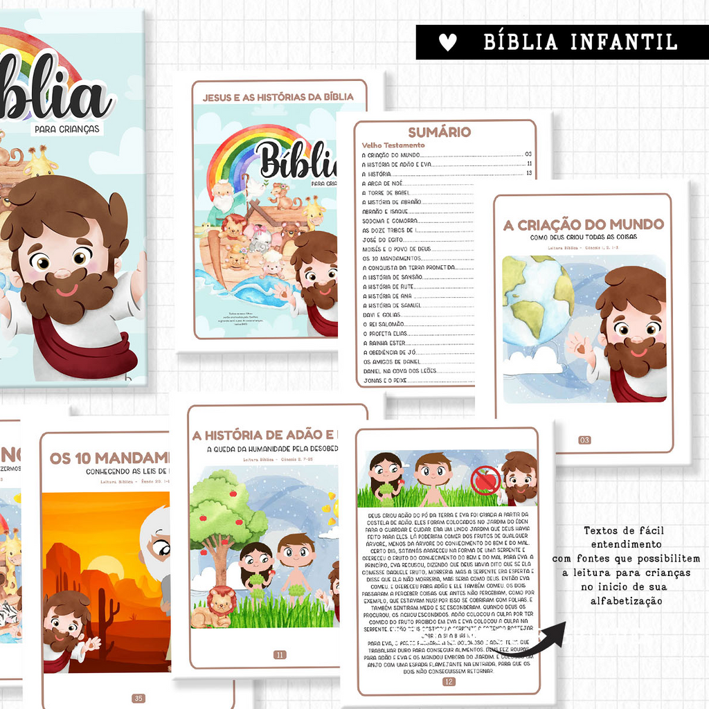 Contenu Bible Enfant Personnalisée | Vieux & Nouveau Testament 📖✨ — À partir de 6 ans

