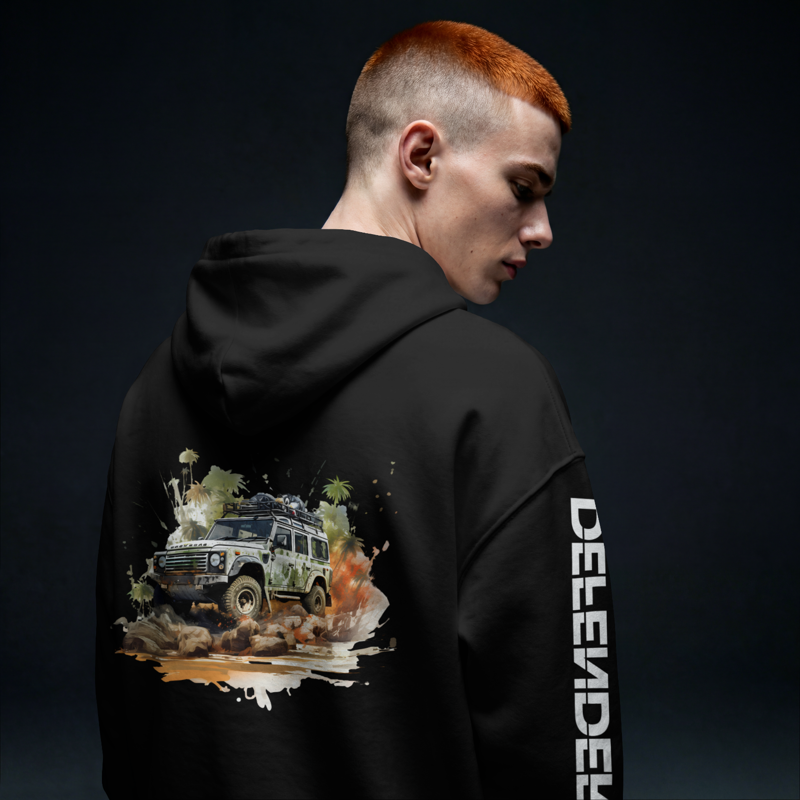 Dos sweat à capuche personnalisé artisanal fait en France