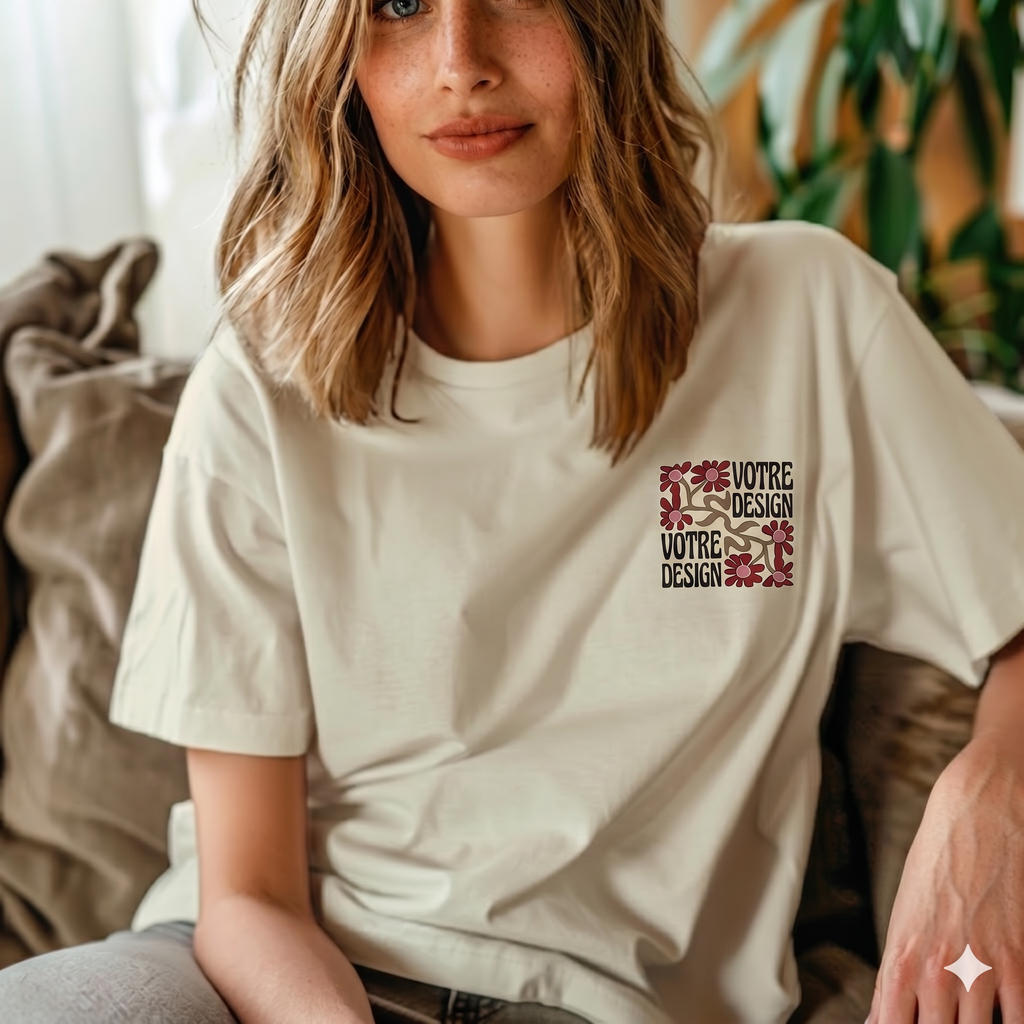 T-shirt personnalisé impression 20x20cm communauté brésilienne France